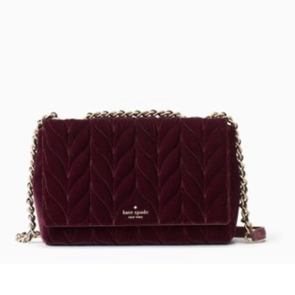 kate spade Handbags - Women's Red Briar Lane Quilted Velvet
